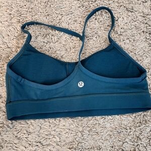 Lululemon Flow Y Bra size 6 in dark teal